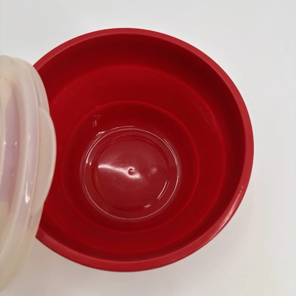 Pampered‎ Chef Microwave Popcorn Popper Silicone Collapsible Bowl w/Lid